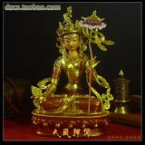 西藏佛教用品 精品 7寸22厘米仿尼泊尔铜密宗佛像 大白伞盖佛母