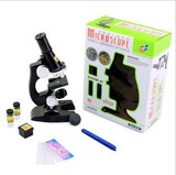 包邮儿童探索科学实验显微镜套装 专业生物科普教学便携益智玩具