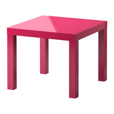 IKEA武汉宜家家居代购拉克边桌子粉红色儿童小茶几学习桌边几正品