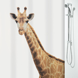 瑞士SPIRELLA长颈鹿欧式浴室防水加厚涤纶布卫生间淋浴帘子 包邮
