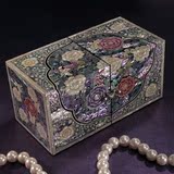 紫贝传说韩国公主螺钿漆器首饰盒子高档复古实木质生日礼品饰品盒