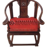 专业定做各种规格中式古典红木家具坐垫靠背抱枕圈椅垫太师椅垫