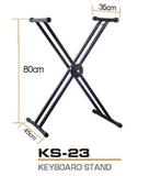 出口KS-23 高档优质双管X型键盘支架架 电子琴电钢琴古筝专用金属