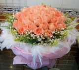 广州鲜花速递，特价99朵粉色玫瑰花束。天河岗顶车陂东圃花店