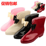 特价时尚韩版女士防滑可爱花朵雨鞋促销女中筒厨房工作鞋夏季水鞋