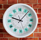 欧式古典味复古罗马数字挂钟时尚创意美式客厅壁钟静音卧室时钟表
