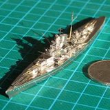 STEELGOLEM全金属DIY拼装模型1:2400二战德国俾斯麦号战列舰包邮