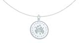 Tiffany 巨蟹座生日从6月21日至7月22日纯银项链【美国直邮】