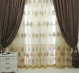 特价外贸欧式加厚雪尼尔棉质窗帘布遮光客厅卧室书房成品窗帘定制