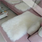 纯羊毛皮地毯 床毯 飘窗垫 楼梯垫 羊毛坐垫 沙发垫可定制 多色