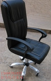 转办公椅黑色金属组装皮艺 皮类电脑椅 老板椅可升降昆明包送货