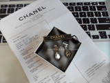【法国代购】Chanel香奈儿 Angelababy同款 大水晶坠耳钉