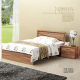 卧房家具双人床儿童1.2M1.5米实木床 排骨床架板床现代简约特价