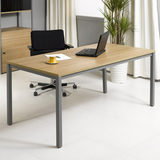 北欧钢木家具猫王风格现代时尚简约长方型电脑办公书桌包物流M029