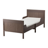 三皇冠 宜家代购 桑维 加长床框架带床板 可伸缩儿童床