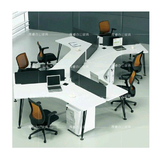 欧式新款创意屏风办公桌组合员工桌办公家具职员桌时尚简约工作位