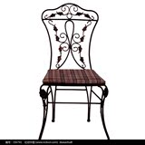 特价美式乡村家具铁艺餐椅特色椅创意休闲椅公主椅贵族椅客厅餐椅