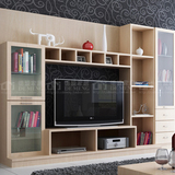 长沙客厅家具定制 整墙电视机展示组合柜定做 现代简约全房订制