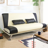 1.8米简约现代客厅沙发客厅宜家可折叠皮双成人懒人沙发床个
