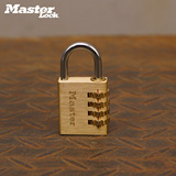 Masterlock 美国玛斯特锁 铜字码轮 可重设箱包密码锁 密码挂锁