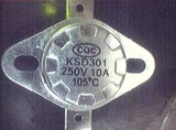 KSD301 KSD201 250V10A105度 突跳式温控器 水壶温控开关 常闭型