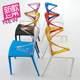 透明塑料餐椅 简约现代休闲椅时尚户外会所椅 造型椅宜家个性椅子