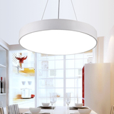 创意个性卧室房间圆形LED吊灯具北欧简约客厅餐厅书房灯饰可调色
