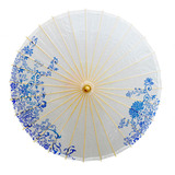 油纸伞古典cos伞防雨桐油伞演出道具中国风传统装饰伞青花瓷发票