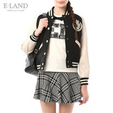 ELAND韩国衣恋春季新品立领PU袖外套时尚夹克EEJA43851N专柜正品