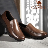 Camel骆驼男鞋品牌正品男士真皮商务皮鞋青年牛皮圆头套脚休闲鞋