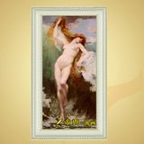 帝旗 欧美式裸女手工绘人物装饰油画 客厅走廊玄关有框壁画RR70