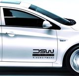 WRC 车门贴反光汽车贴纸车身贴雕刻镂空防水防晒不掉色多色可选择