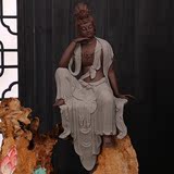 陶瓷自在观音地藏王菩萨达摩弥勒佛风化木创意客厅佛像高档摆件
