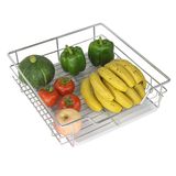 可定制厨房不锈钢橱柜蔬菜水果篮400-450-500-550收纳拉篮调味篮