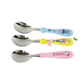 韩国HELLO KITTY小企鹅儿童不锈钢单勺子单叉子单筷子拆卖无包装