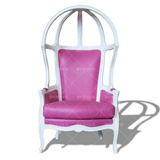 外贸出口美式实木波特欧式太空椅 皇家沙发蛋壳椅楼空软包蛋蛋椅