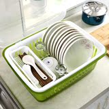 品具碗柜厨房沥水架塑料碗筷餐具收纳盒放碗碟篮碗架带盖置物架用