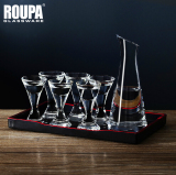 ROUPA创意白酒杯 无铅酒具烈酒茅台杯 水晶玻璃小酒杯分酒器套装