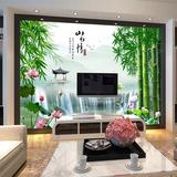 3D大型无缝壁画壁纸电视沙发背景墙纸自然风景竹子中式风格山水情