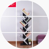 创意树形简易落地书架组合置物架多层学生儿童简约书柜书架展示架