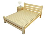 纯实木床环保家具单人床松木双人床出租房板床可调高实木床