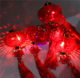 12#水晶音乐结婚手提灯笼 七彩发光中秋节夜市儿童玩具手提小灯笼