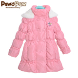 pawinpaw韩国专柜代购冬装女童装儿童羽绒服中长款秋冬季加厚外套