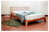 老榆木实木床现代中式禅意双人床设计师家具可定制