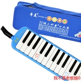 奇美32键小明星口风琴学生儿童成人专业演奏教学乐器吹管教材蓝色