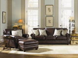 维维 欧式皮艺沙发真皮沙发组合123三人位头层牛皮高档客厅家具
