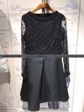 2015年Z11冬装新款专柜正品黑色连衣裙代购 Z15DH261 吊牌价599