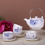 新瓷代 9头国色天香茶具套 陶瓷茶具 特色茶具套 咖啡杯碟