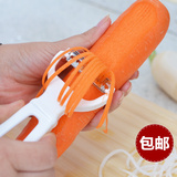 日本进口厨房刨丝刀果蔬刨丝器创意刮丝刀擦丝器不锈钢切丝刀刨子