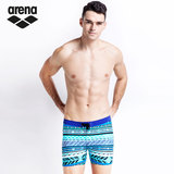 ARENA游泳裤男士平角泳衣专业比赛防水速干时尚泡温泉印花健身